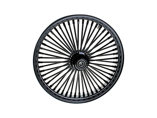 21in. x 3.5in. Mammoth Fat Spoke Front Wheel – Gloss Black. Fits Fatboy 2018up