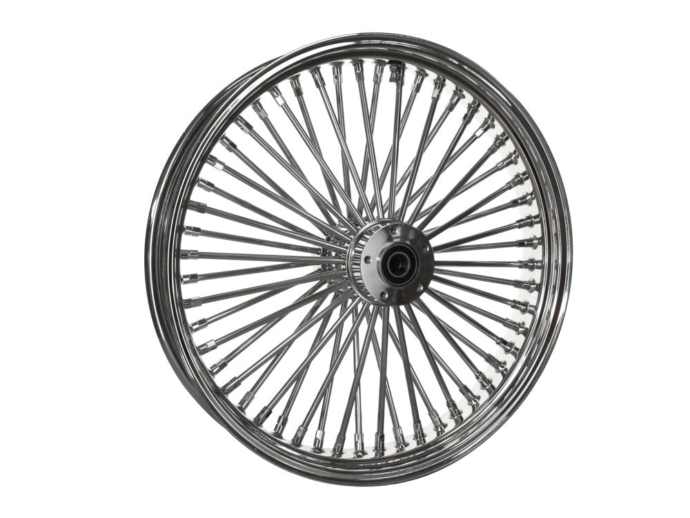 21in. x 3.5in. Mammoth Fat Spoke Front Wheel – Chrome. Fits Touring 2008up, Softail Fat Bob 2018up & Softail FXDR 2019-2020.