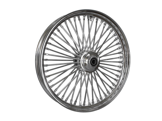 23in. x 3.5in. Mammoth Fat Spoke Front Wheel – Chrome. Fits FL Softail 2011up.