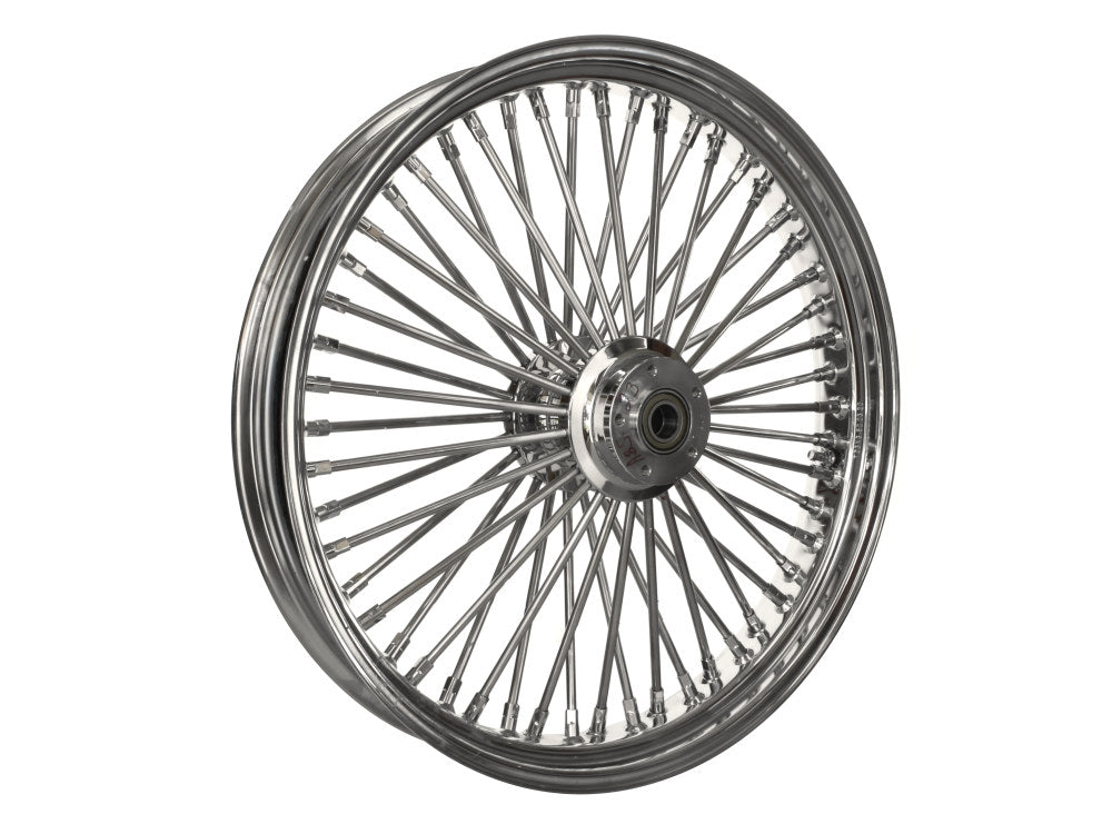 23in. x 3.5in. Mammoth Fat Spoke Front Wheel – Chrome. Fits Touring 2008up