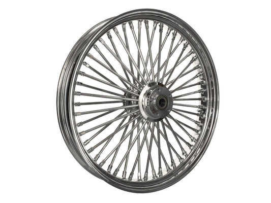 23in. x 3.5in. Mammoth Fat Spoke Front Wheel – Chrome. Fits Touring 2008up