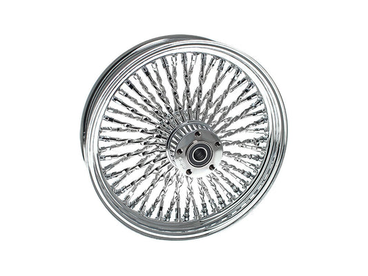 18in. x 3.5in. Cali Fat Spoke Rear Wheel – Chrome. Fits Softail 2011up.