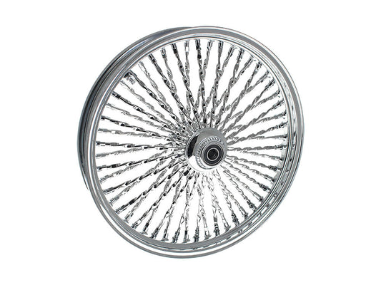 21in. x 3.5in. Cali Fat Spoke Front Wheel – Chrome. Fits Softail Heritage 2011up, Deluxe 2011-2020, Slim 2012-2021 & Fatboy 2011-2017