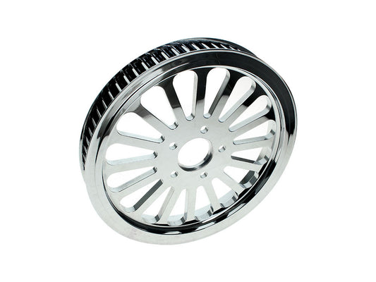 70T Tooth x 1-1/2in. Wide SS2 Pulley – Chrome. Fits Pre 2000 Tapered Bearing Wheel