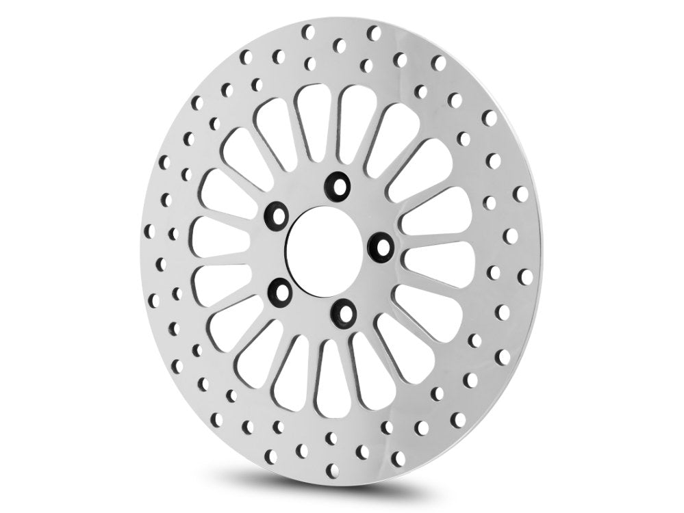 11.5in. Front Super Spoke SS2 Disc Rotor – Polished. Fits Big Twin & Sportster 2000up.