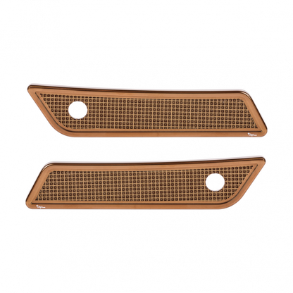 Diamond Saddlebag Latch Cover 2014 – UP FLT Bronze