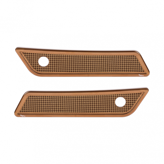 Diamond Saddlebag Latch Cover 2014 – UP FLT Bronze