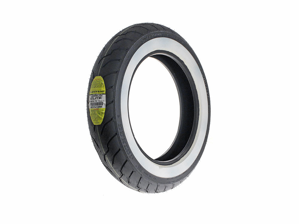 Dunlop American Elite 16in. Whitewall Front Tyre. MT90-B16 (130/90×16)