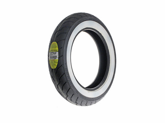 Dunlop American Elite 16in. Whitewall Front Tyre. MT90-B16 (130/90×16)