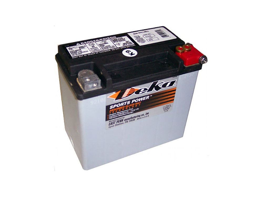 Premium AGM Motorcycle Battery. Fits Softail & Dyna 1991-1996.