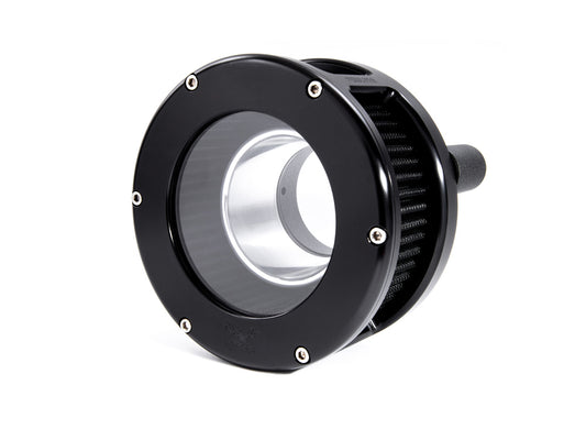 BA Air Cleaner Kit – Black with Clear Cover. Fits Touring 2017-2024 & Softail 2018-2024