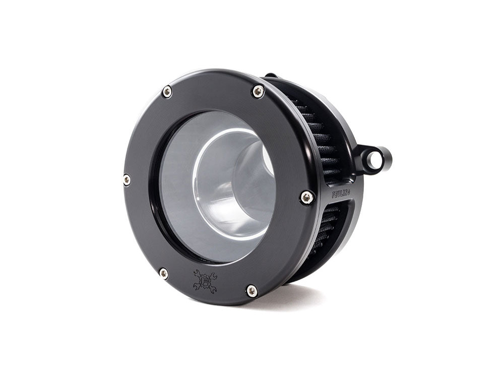 BA Air Cleaner Kit – Black with Clear Cover. Fits CVO Touring 2023up, Street Glide & Road Glide 2024up, Touring 2025up & Softail 2025up