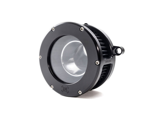 BA Air Cleaner Kit – Black with Clear Cover. Fits CVO Touring 2023up, Street Glide & Road Glide 2024up, Touring 2025up & Softail 2025up