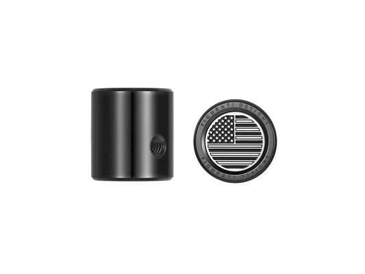 Heel-Toe Shifter Cover – Black Contrast Cut with American Flag. Fits Touring 1982up & FL Softail 1986-2017