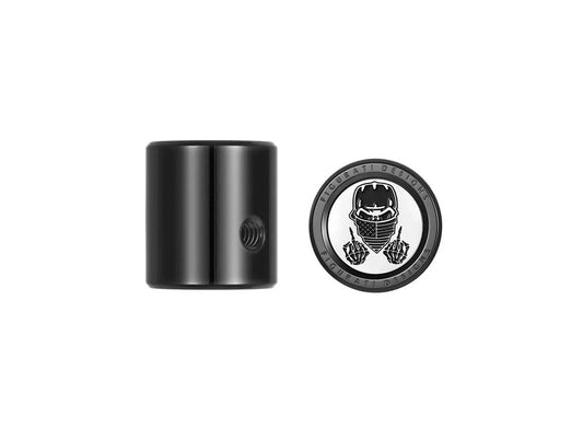 Heel-Toe Shifter Cover – Black with Masked Skull. Fits Touring 1982up & FL Softail 1986-2017