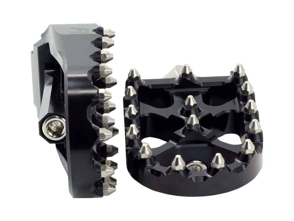 V2 MX Footpegs with HD Male Mount – Black.