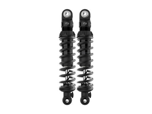 IFP-QSR Series, 12.5in. Adjustable Rear Shock Absorbers – Black. Fits Dyna 1991-2017.