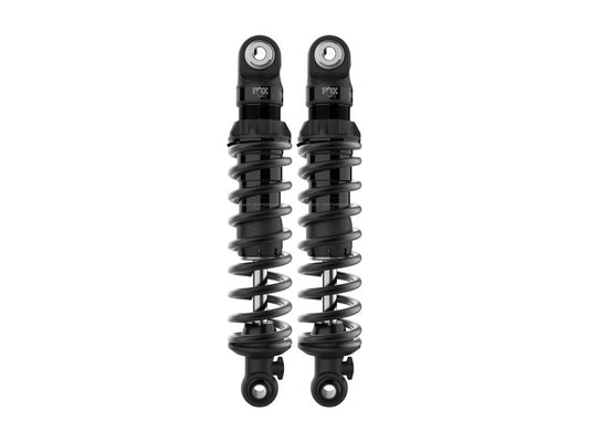 IFP-QSR Series, 13.5in. Adjustable Rear Shock Absorbers – Black. Fits Dyna 1991-2017.