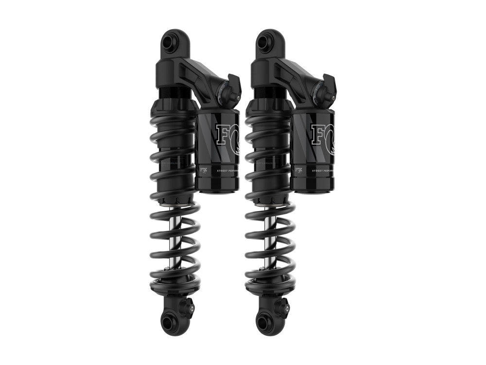 QS3-QSR Piggyback Suspension. 12.5in. Adjustable Rear Shock Absorbers – Black. Fits Dyna 1991up.