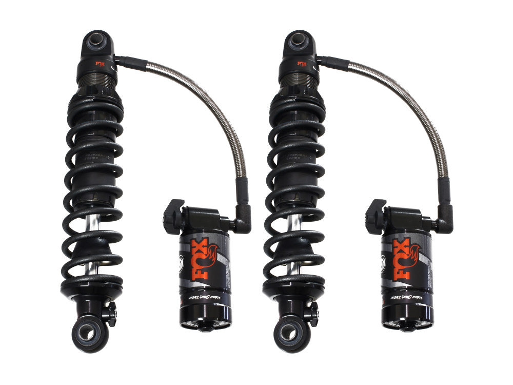 QS3-QSR Remote Reservoir Suspension. 13in. Adjustable Rear Shock Absorbers – Black. Fits Touring 1993up.