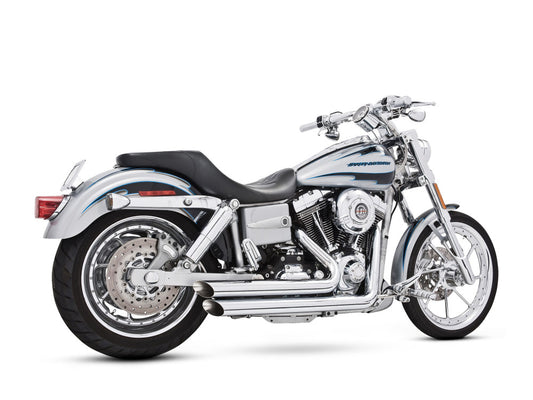 Amendment Exhaust – Chrome. Fits Dyna 1991-2005.