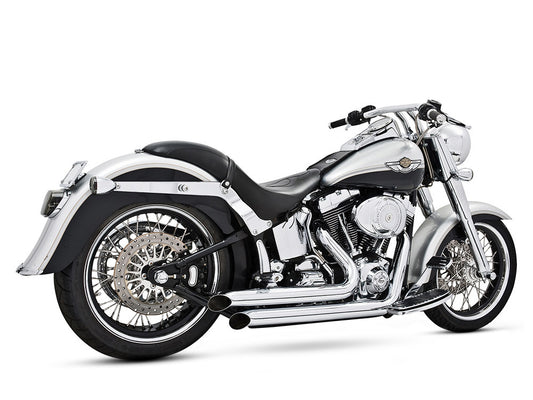 Declaration Turnouts Exhaust – Chrome. Fits Softail 1986-2017.