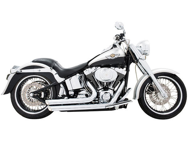 Amendment Exhaust – Chrome. Fits Softail 1986-2017.