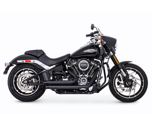 Amendment Exhaust – Black. Fits Softail 2018up.