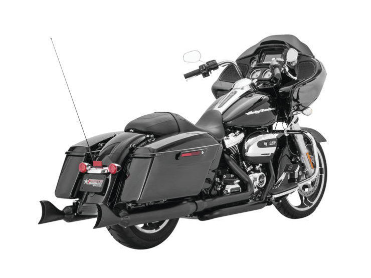 4in. Sharktail Slip-On Mufflers – Black. Fits Touring 2017up.