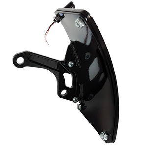 HARLEY FAT BOB - Side mount curved licence plate bracket