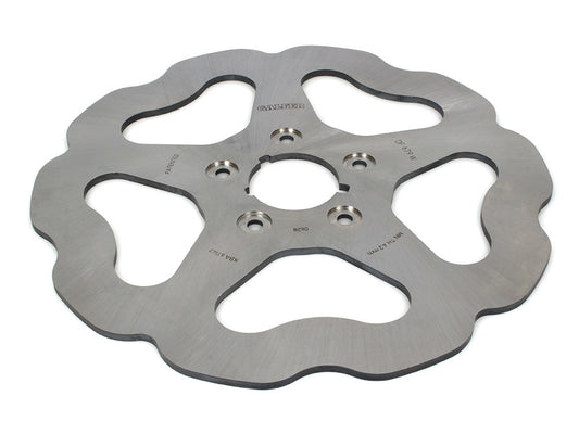 11.5in. Front Solid Mount Wave Disc Rotor. Fits Big Twin & Sportster 1984-1999.