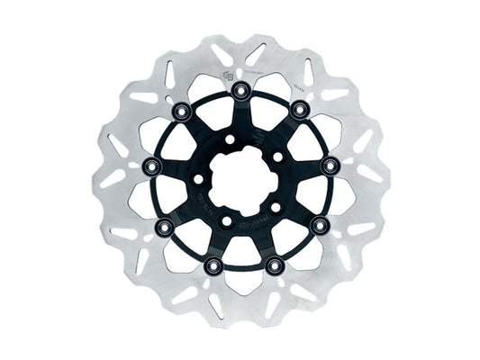 12.6in. Front Wave Floating Disc Rotor – Contrast Cut. Fits Pan America 2021up with Spoke Wheel & CVO Touring 2023up