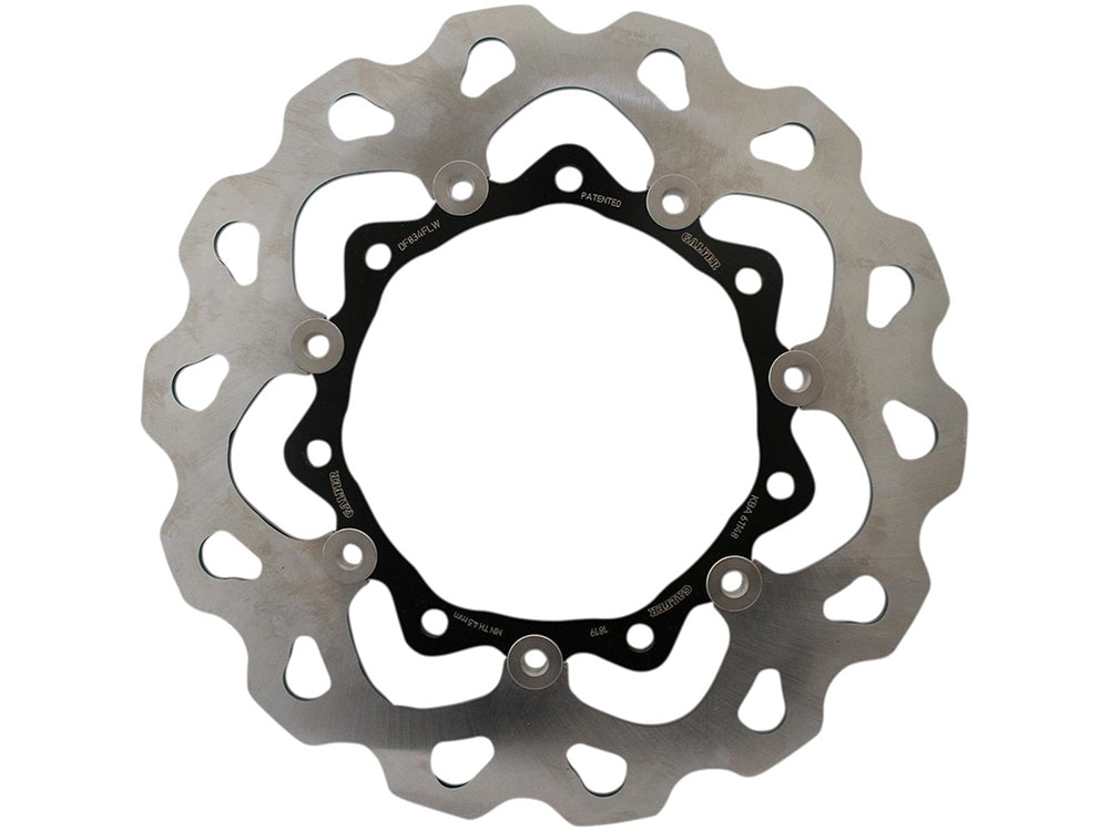 11.8in. Front Floating Wave Disc Rotor – Stainless Steel. Fits Touring 2014-2023 with HD Agitator Wheel.