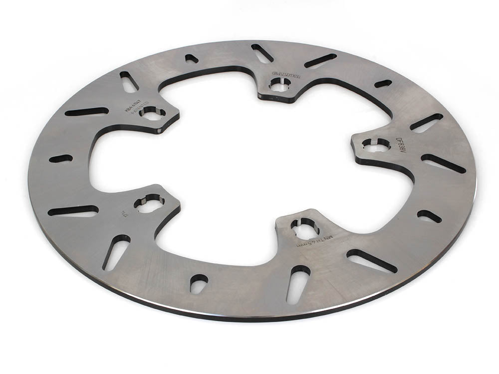 11.8in. Front Round Disc Rotor – Stainless Steel. Fits Touring 2014-2023 with OEM Wheel.