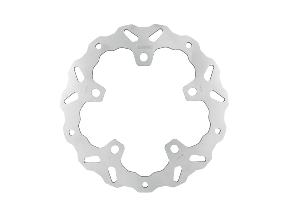 12.6in. Front Wave Disc Rotor – Stainless Steel. Fits Touring 2024up with OEM Wheel and Spoke Mounted 320mm Rotors.