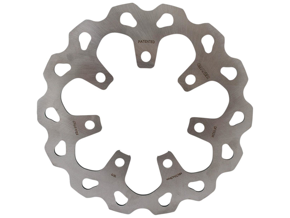 11.8in. Front Wave Disc Rotor – Stainless Steel. Fits Touring 2014-2023 with HD Chisel or Slicer Wheel.