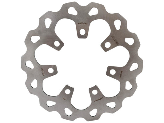 11.8in. Front Wave Disc Rotor – Stainless Steel. Fits Touring 2014-2023 with HD Chisel or Slicer Wheel.