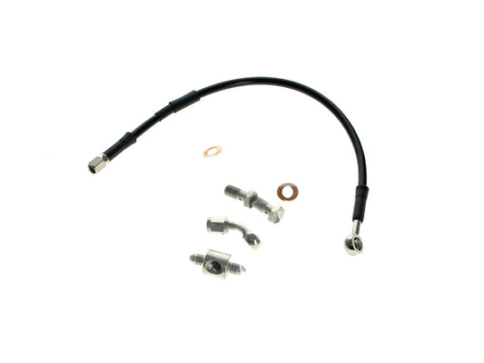 Rear Brake Line – Black. Fits Dyna 1991-1999