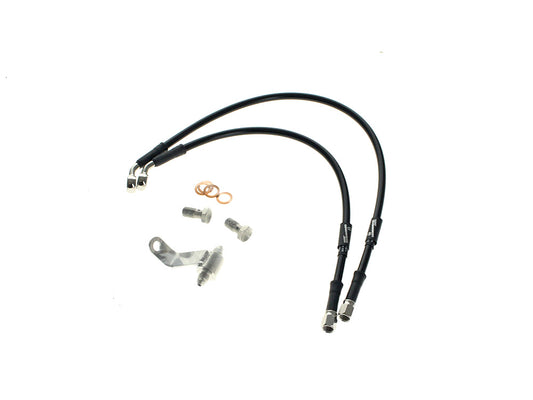 Rear Brake Line – Black. Fits Dyna 2000-2007