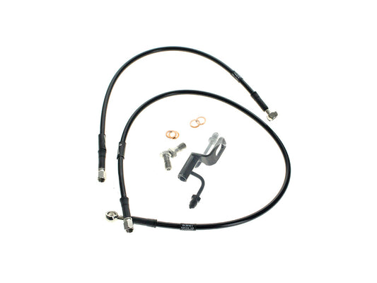 Rear Brake Line – Black. Fits Softail 2008-2010