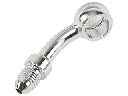 Chrome 7/16in. ID, 35 Degree Banjo – Male #3 End.