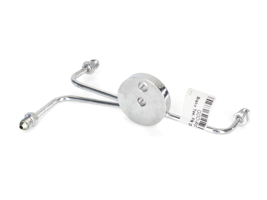 AN3 Front Dual Disc Brake Tee – Chrome. Fits Narrow Glide Front Ends with Dual Disc Rotors.