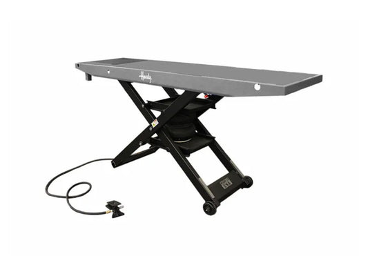 S.A.M. Bike Lift with Lifting Capacity of 1200 lbs & 24in. x 84in. Deck – Gray.