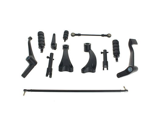 Forward Controls – Black. Fits Sportster 2004-2013