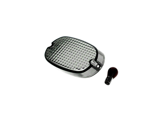 Taillight Lens – Smoke Low Profile. Fits most Big Twin & Sportster 1973-1998.