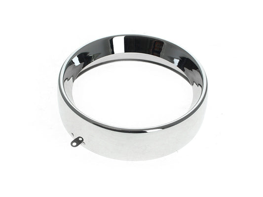 Frenched 7in. Headlight Trim Ring – Chrome. Fits FL Softail 1994-2017 & Freewheeler Trike 2015up