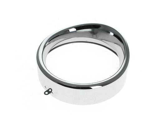 Peaked Visor Style 7in. Headlight Trim Ring – Chrome. Fits FL Softail 1994-2017 & Freewheeler Trike 2015up