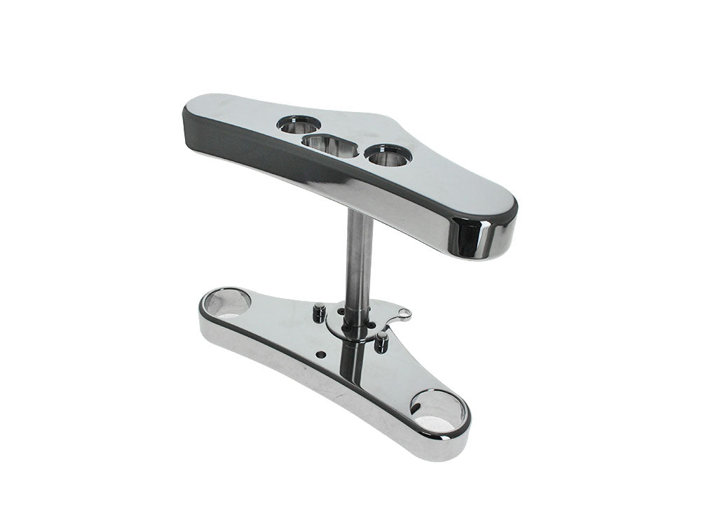 3 Degree Raked Wide Glide Triple Tree Kit – Chrome. Fits Breakout 2018up.