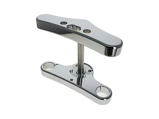 5 Degree Raked Wide Glide Triple Tree Kit – Chrome. Fits Breakout 2018up.