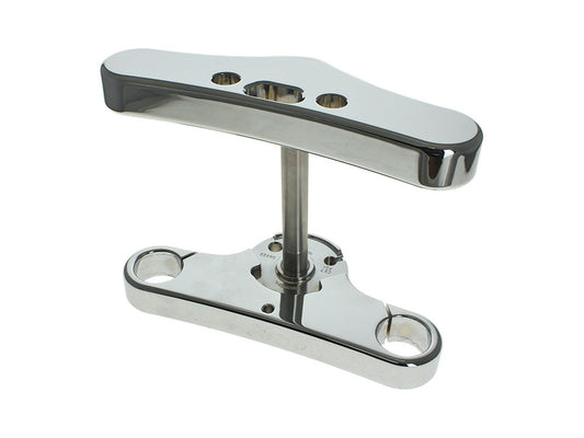 6 Degree Raked Wide Glide Triple Tree Kit – Chrome. Fits Breakout 2018up.
